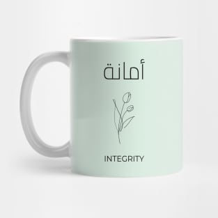 Arabic Line Art Floral Design with Arabic Writing Mug